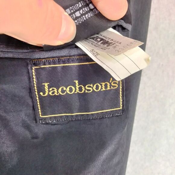 Burberrys' Jacobson's Jacket Mens 40R Gray 100% Wool USA Made Sports Coat Blazer - Picture 7 of 11